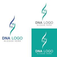 DNA-Vektor-Logo. modernes medizinisches logo, mit vektorillustrationsschablonendesign vektor