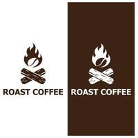 Kaffeebohne Symbol Vektor Illustration Vorlage