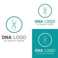 dna vektor logotyp. modern medicinsk logotyp, med vektorillustration malldesign