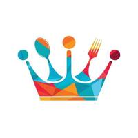 Food Kingdom Vektor-Logo-Design. vektor