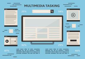 Free Multitasking Vektor Hintergrund