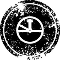 Tachometer-Distressed-Symbol vektor