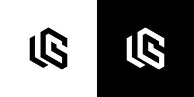 anfängliches lg-Buchstaben-Logo-Design Polygon-Monogramm-Symbol-Vektor-Vorlage.lc-Logo vektor