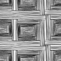 das geometrische Muster durch Streifen. nahtloser Vektorhintergrund. Schwarz-Weiß-Textur. Grafisches modernes Muster. Vektor-Illustration vektor