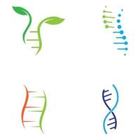 DNA-Vektor-Logo. modernes medizinisches logo, mit vektorillustrationsschablonendesign vektor