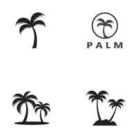 Palme Sommer Logo Vorlage vektor