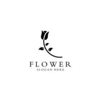 logotyper av blommor, rosor, lotus blommor, och Övrig typer av blommor. förbi använder sig av de design begrepp av en vektor illustration mall.