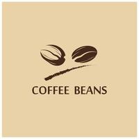 Kaffeebohnen-Logo-Vektor vektor