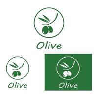 oliv olja logotyp natur vektor