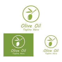 oliv olja logotyp natur vektor