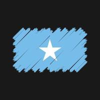 Somalia-Flaggenvektor. Nationalflagge vektor