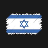 israels flagga borste. National flagga vektor