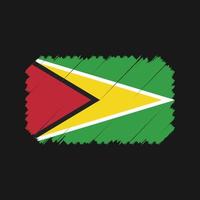 guyana flagga borste vektor. National flagga vektor