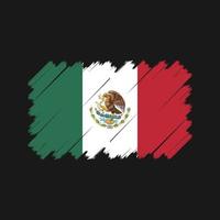 Mexiko flagga vektor. National flagga vektor