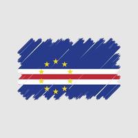 Vektor der Kap-Verde-Flagge. Nationalflagge