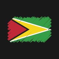 guyana flaggborste. National flagga vektor