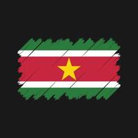 Surinam-Flaggenvektor. Nationalflagge vektor