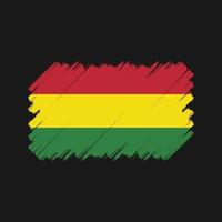 bolivia flagga borste. National flagga vektor