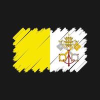 Vatikanens flagga vektor. National flagga vektor