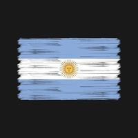 Bürste der argentinischen Flagge. Nationalflagge vektor