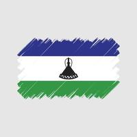 lesotho flaggborste. National flagga vektor