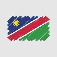 Namibia-Flaggenvektor. Nationalflagge vektor