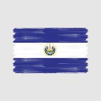 el salvador flaggborste. National flagga vektor