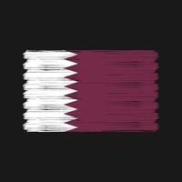 qatar flagga borste. National flagga vektor