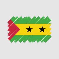 sao Tome och Principe flaggvektor. National flagga vektor