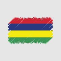 Mauritius-Flagge-Pinsel. Nationalflagge vektor