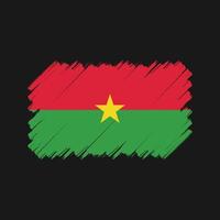 Burkina-Faso-Flagge-Pinsel. Nationalflagge vektor