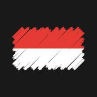 Indonesiens flagga vektor. National flagga vektor