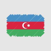 azerbajdzjan flagga borste vektor. National flagga vektor