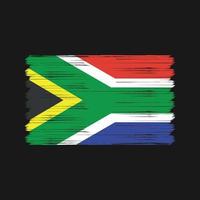 Bürste der südafrikanischen Flagge. Nationalflagge vektor