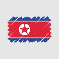 Nordkorea-Flaggenvektor. Nationalflagge vektor