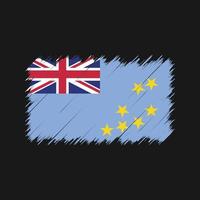 tuvalu flagga penseldrag. National flagga vektor