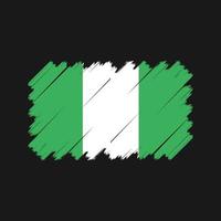 nigeria flagga vektor. National flagga vektor