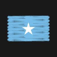 Somalia-Flagge-Pinsel. Nationalflagge vektor