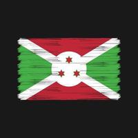 burundi flaggborste. National flagga vektor