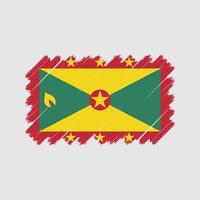 Grenada-Flaggenvektor. Nationalflagge vektor