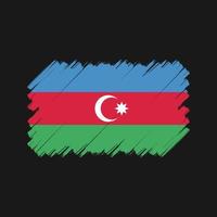 azerbajdzjans flagga borste. National flagga vektor