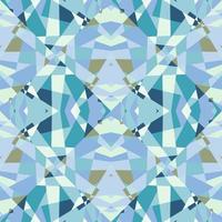 nahtloses muster des kaleidoskops. dekorative abstrakte Mosaikverzierung. vektor