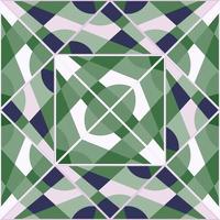 nahtloses Muster des Weinlesemosaiks. dekoratives Dreieck formt endlose Tapete. kreative abstrakte Verzierung. vektor
