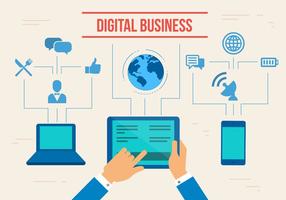 Kostenlose Digital Business Vector