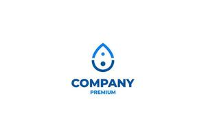platt släppa familj människor liten droppe vatten donation logotyp vektor ikon design illustration