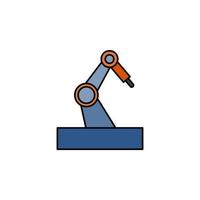 robot porcess automatisering vektor för hemsida symbol ikon presentation