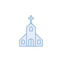 Kirchensymbolvektor für Website-Symbolsymbolpräsentation vektor