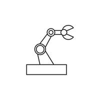 Roboterarm-Vektor für Website-Symbol-Icon-Präsentation vektor