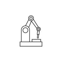Roboterprozess-Automatisierungsvektor für Website-Symbol-Icon-Präsentation vektor
