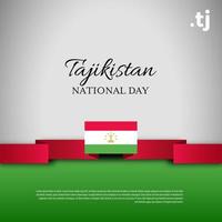 tadschikistan nationalfeiertag. Banner, Grußkarte, Flyer-Design. Poster-Template-Design vektor